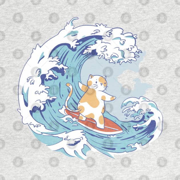 Surfing Cat by Digital-Zoo